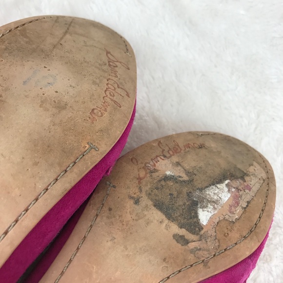 Sam Edelman Etiene Pink Suede Driving Loafers 8 - Picture 10 of 12